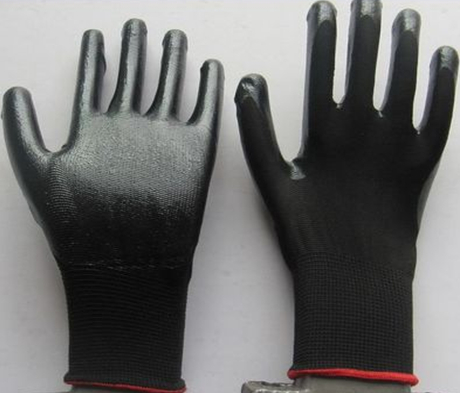 13 Gauge nylon nitrile glove