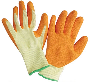 Latex coating gloves